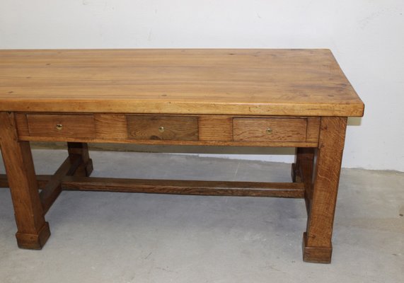 Large Community Table in Walnut and Oak-BCR-1336435