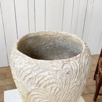 Large Concrete Garden Vase, 1950s-RB-1357827