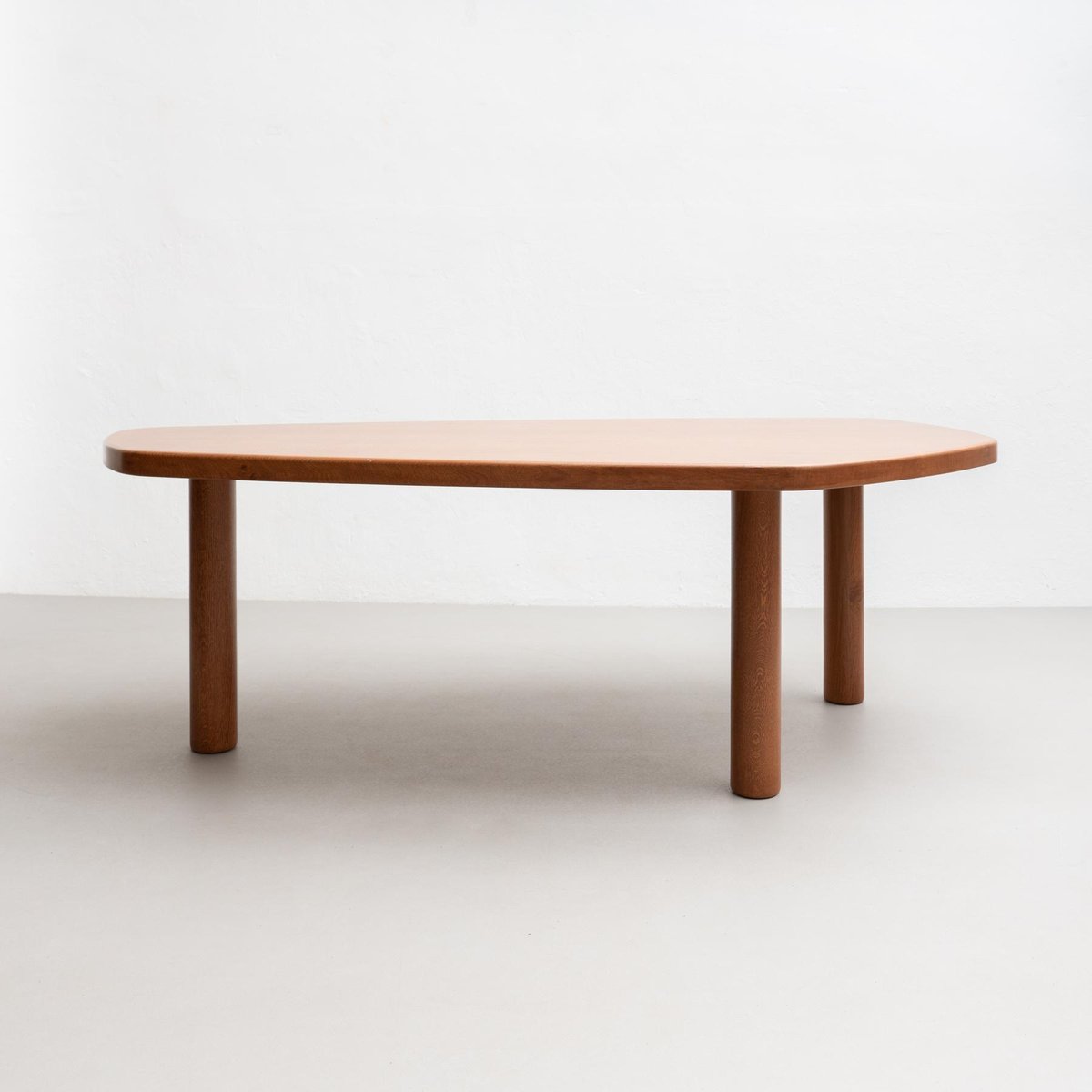 Large Contemporary Oak Freeform Dining Table