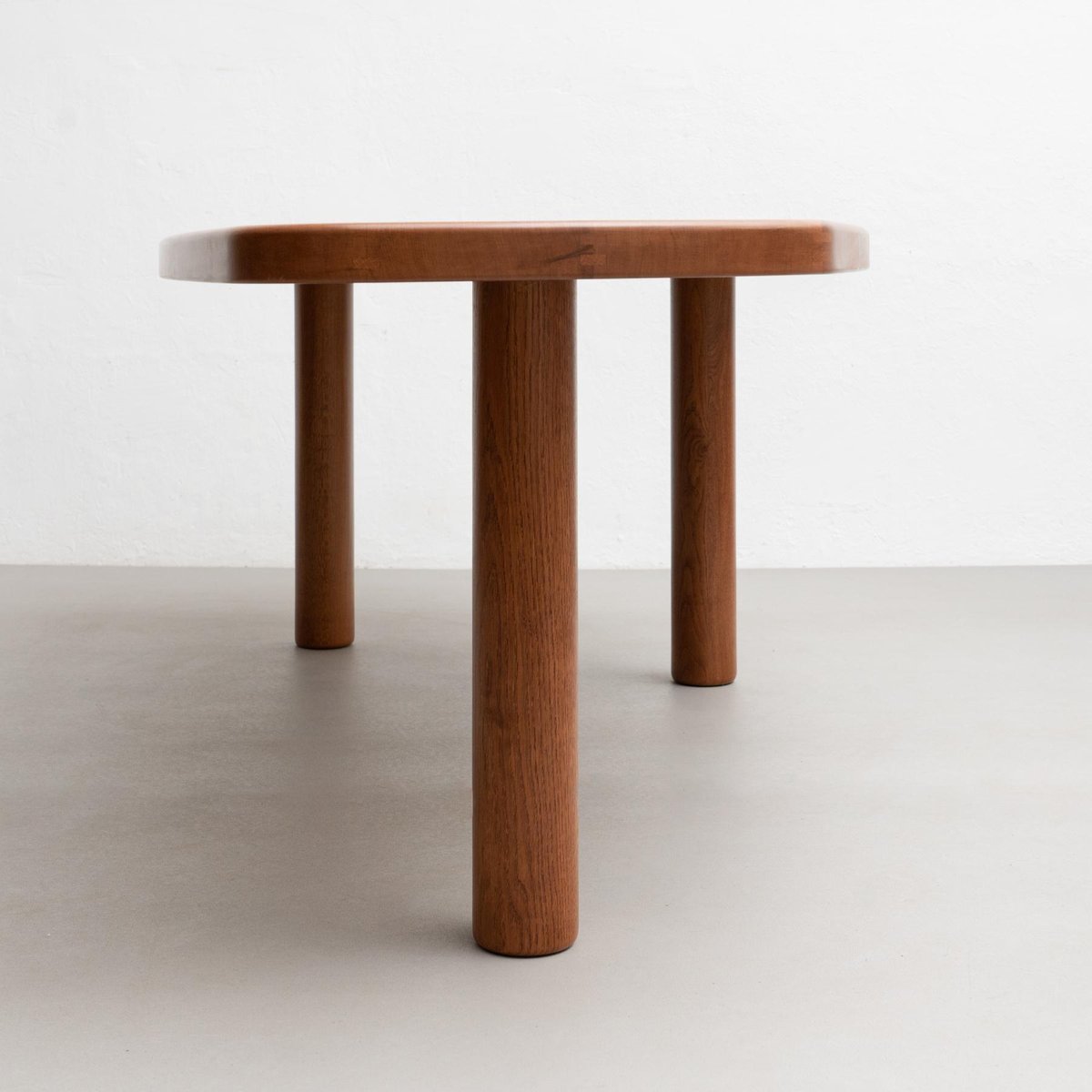 Large Contemporary Oak Freeform Dining Table