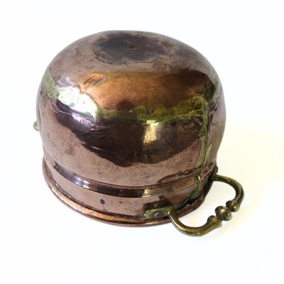 Large Copper Pot with Brass Handles, Sweden, 1900s-JKV-1799340