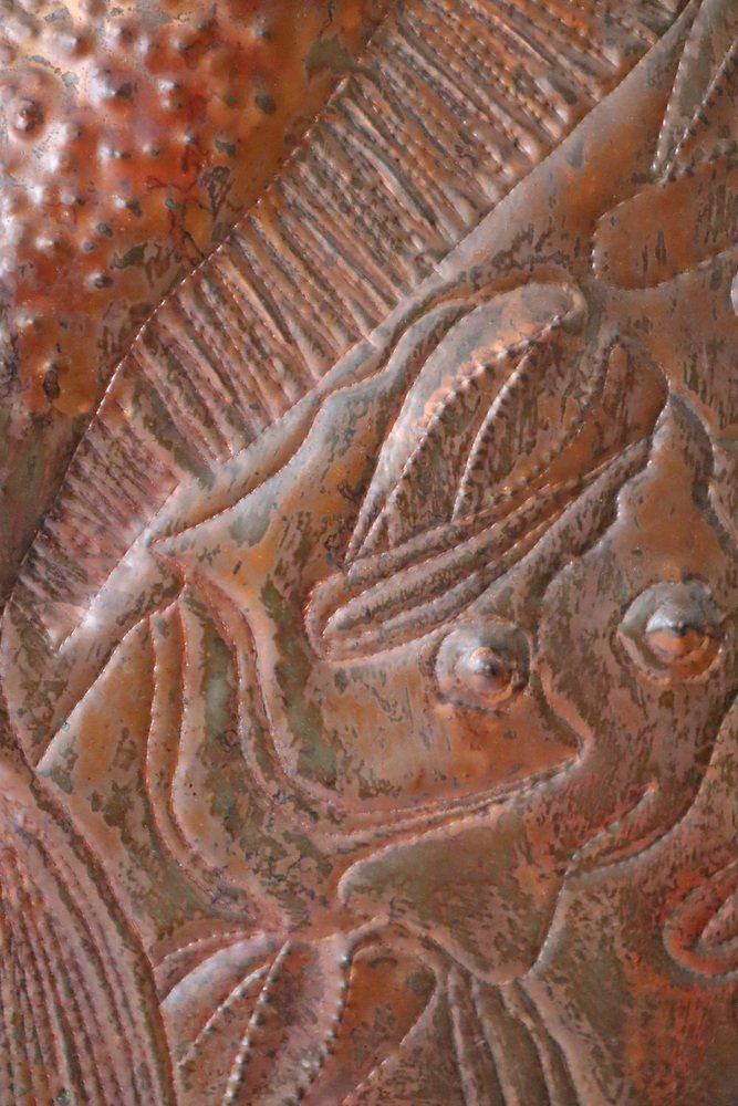 Large Copper Relief of a Sole, 1960s