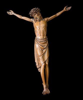 Large Corpus Christi in Carved Boxwood, 19th Century-RIK-1764032