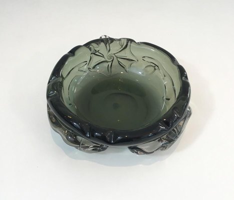 Large Crystal Ashtray with Squales, 1970s-BA-658546