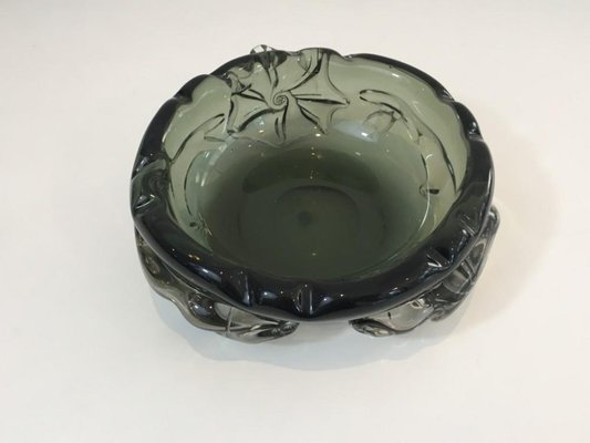 Large Crystal Ashtray with Squales, 1970s-BA-658546