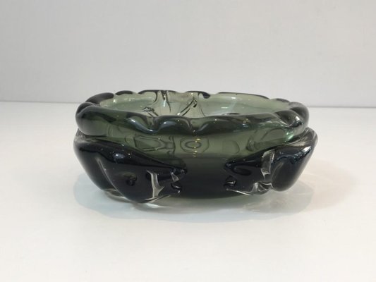 Large Crystal Ashtray with Squales, 1970s-BA-658546