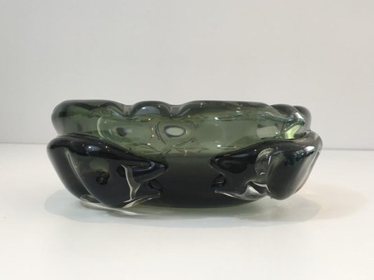 Large Crystal Ashtray with Squales, 1970s-BA-658546