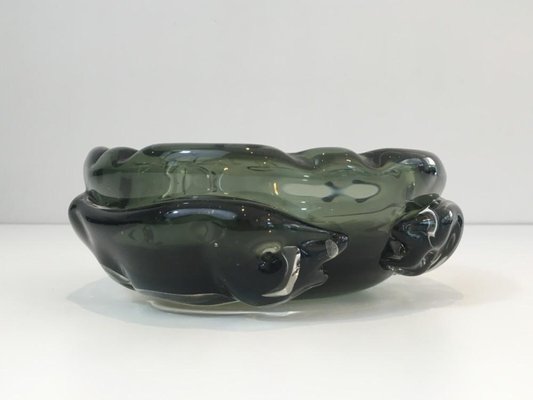 Large Crystal Ashtray with Squales, 1970s-BA-658546