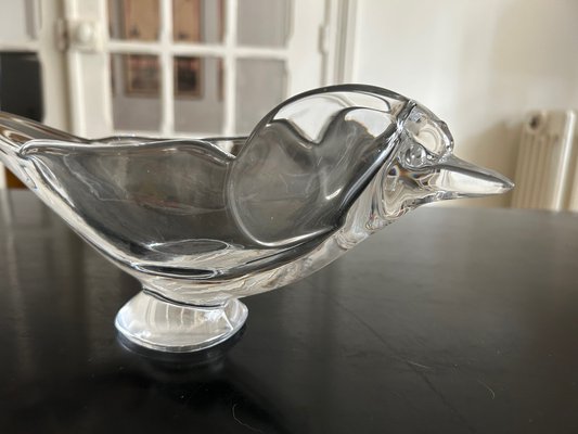 Large Crystal Bird Bowl, 1950s-AVC-1721949