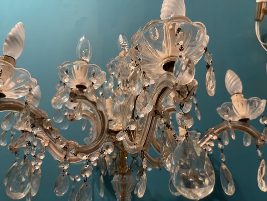 Large Crystal Candelabra Table Lamp, 1960s-JJC-1735545