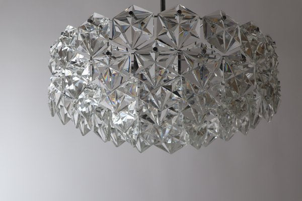 Large Crystal & Chrome Ball Chandelier from Kinkeldey, 1960s-ESB-1453538