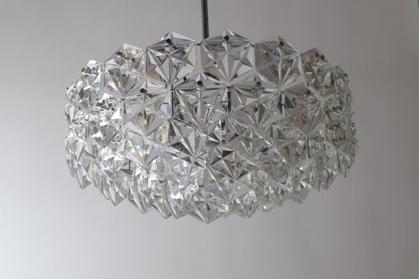 Large Crystal & Chrome Ball Chandelier from Kinkeldey, 1960s-ESB-1453538