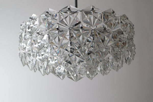 Large Crystal & Chrome Ball Chandelier from Kinkeldey, 1960s-ESB-1453538