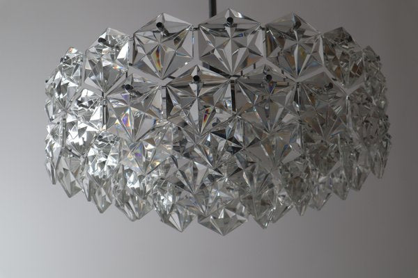 Large Crystal & Chrome Ball Chandelier from Kinkeldey, 1960s-ESB-1453538