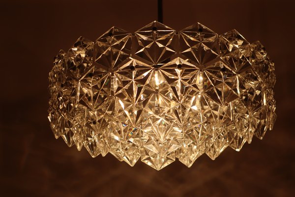 Large Crystal & Chrome Ball Chandelier from Kinkeldey, 1960s-ESB-1453538