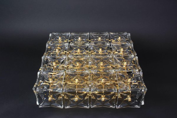 Large Crystal Flush Mount Light Fixture from Kinkeldey, Germany, 1970s-UGR-1110876