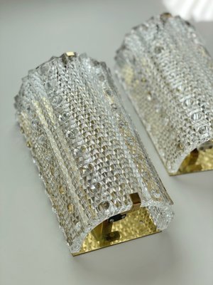 Large Crystal Glass Medea Sconces by Carl Fagerlund for Orrefors, 1960s, Set of 2-ARN-595299