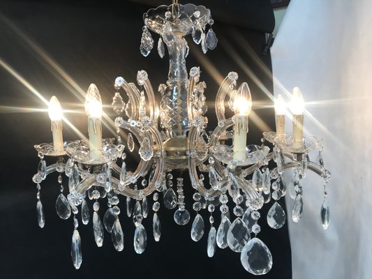 Large Crystal Hand.Cut Maria Chandelier, 1940s / 50s-WQQ-1388522