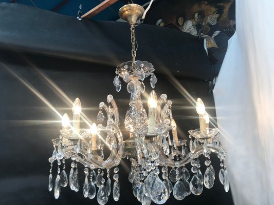 Large Crystal Hand.Cut Maria Chandelier, 1940s / 50s-WQQ-1388522