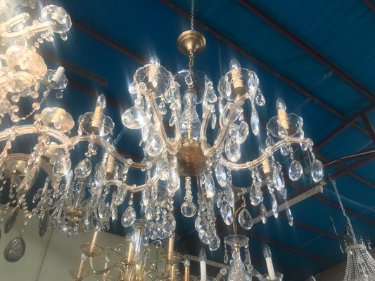 Large Crystal Hand.Cut Maria Chandelier, 1940s / 50s-WQQ-1388522