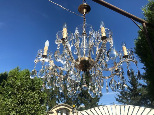 Large Crystal Hand.Cut Maria Chandelier, 1940s / 50s-WQQ-1388522