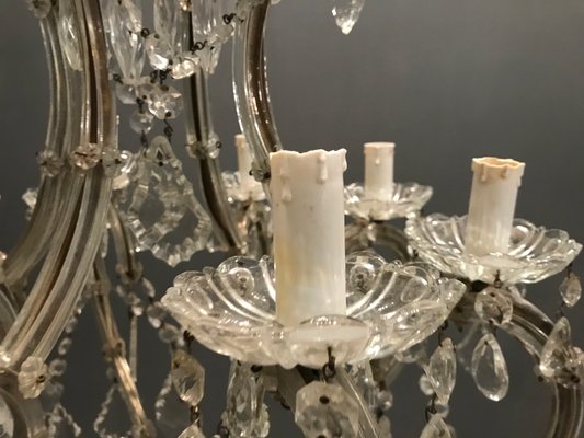 Large Crystal Murano Chandelier, 1950s-JJC-583196