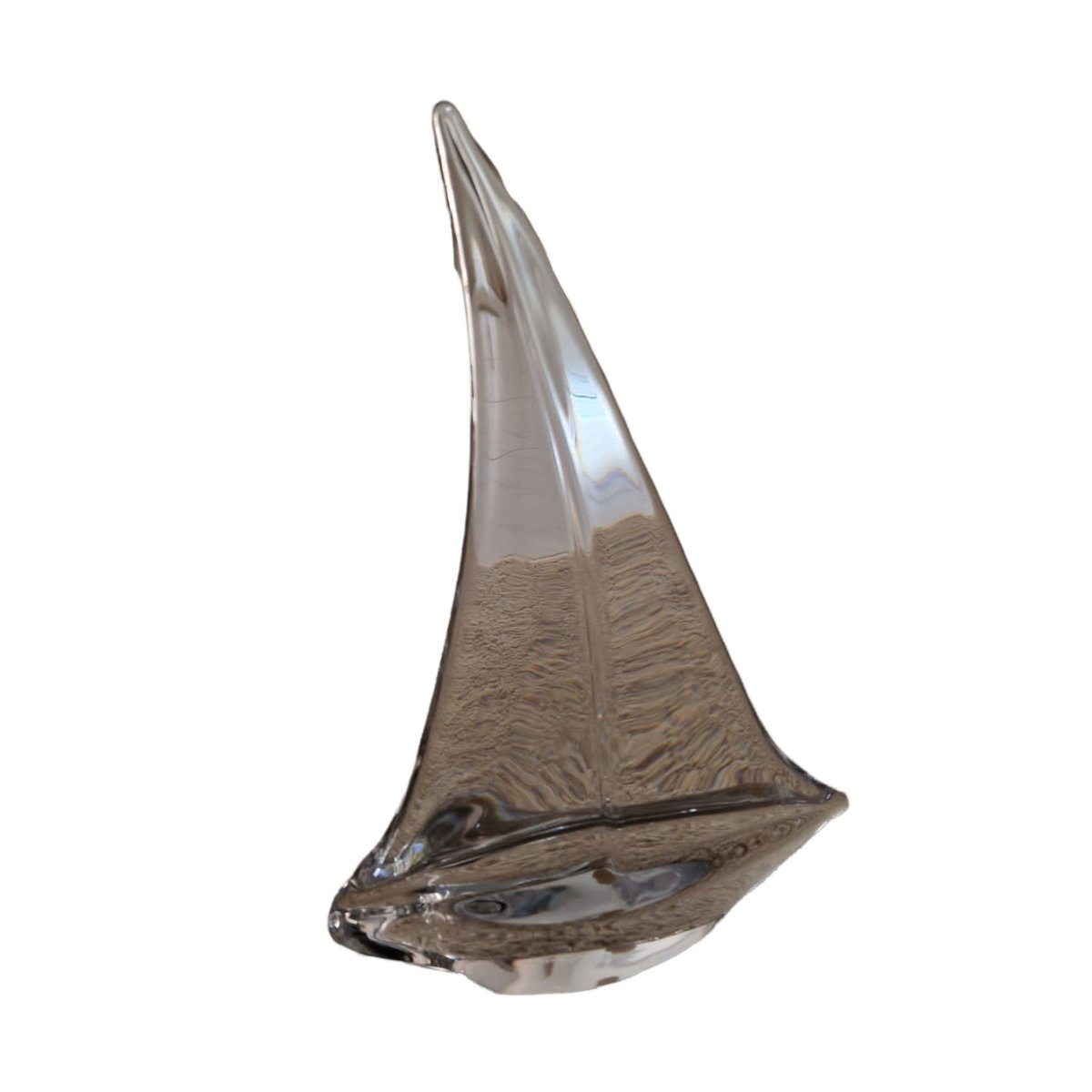 Large Crystal Sailboat from Daum, France