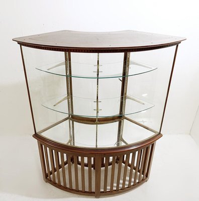 Large Curved Showcase Cabinet, 1940s-NYF-2019105