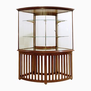 Large Curved Showcase Cabinet, 1940s-NYF-2019105