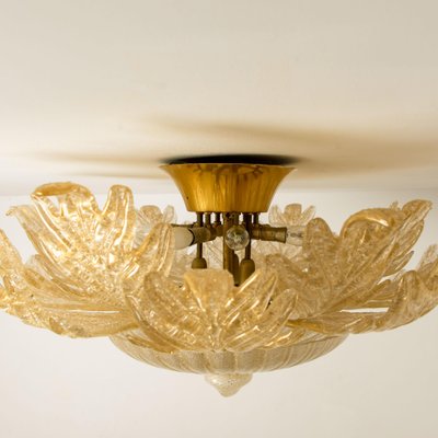 Large D 37.4 Flush Mount in Murano Glass from Barovier & Toso, Italy, 1969-VDW-1009083