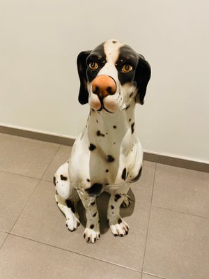 Large Dalmatian Dog Statue from Bassano, Italy, 1970s-OPE-1082979