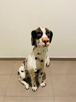 Large Dalmatian Dog Statue from Bassano, Italy, 1970s-OPE-1082979