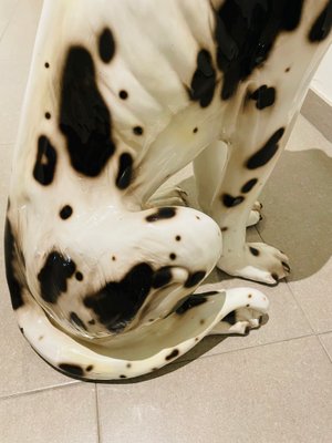 Large Dalmatian Dog Statue from Bassano, Italy, 1970s-OPE-1082979