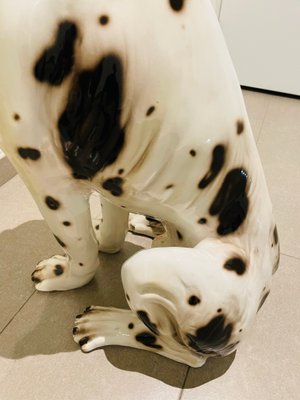 Large Dalmatian Dog Statue from Bassano, Italy, 1970s-OPE-1082979