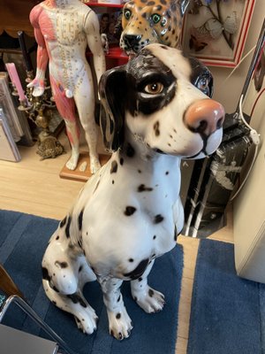 Large Dalmatian Dog Statue from Bassano, Italy, 1970s-OPE-1082979