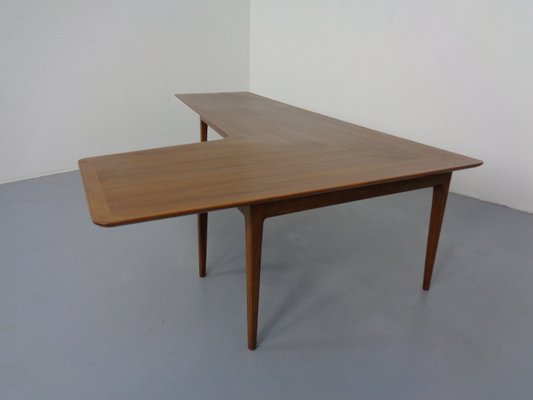 Large Danish Boomerang Teak Coffee Table, 1960s-RDW-1162027