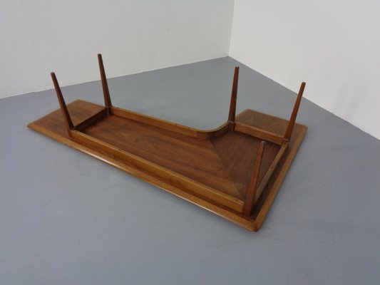 Large Danish Boomerang Teak Coffee Table, 1960s-RDW-1162027