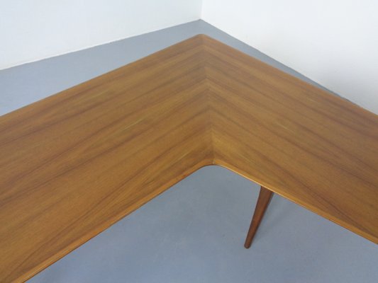 Large Danish Boomerang Teak Coffee Table, 1960s-RDW-1162027