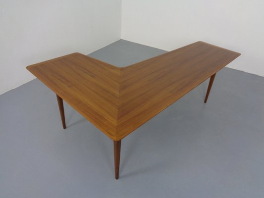 Large Danish Boomerang Teak Coffee Table, 1960s-RDW-1162027