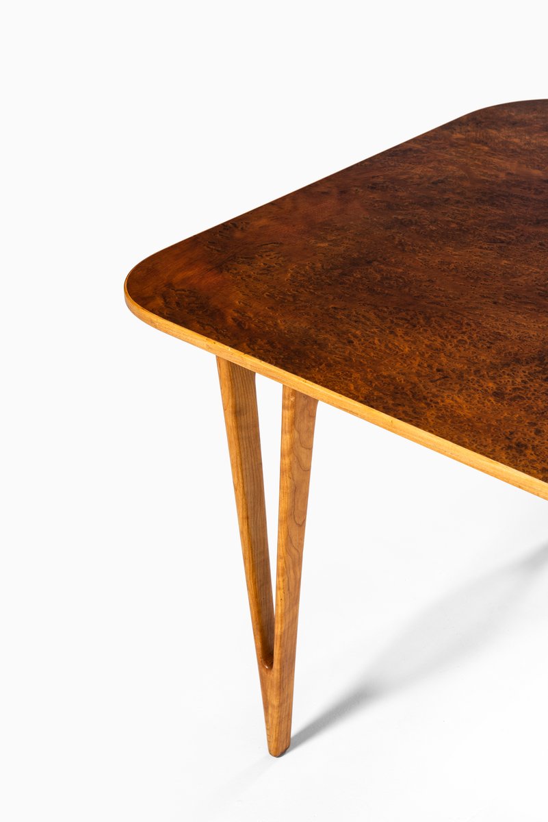 Large Danish Cherry and Pine Table by Børge Mogensen, 1949