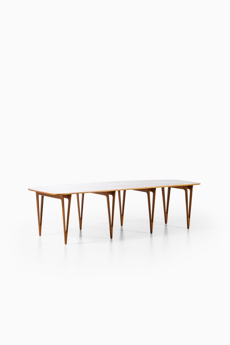 Large Danish Cherry and Pine Table by Børge Mogensen, 1949