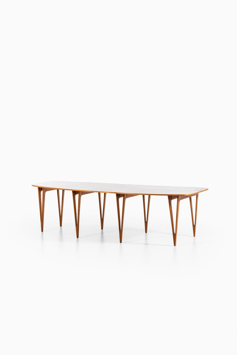 Large Danish Cherry and Pine Table by Børge Mogensen, 1949