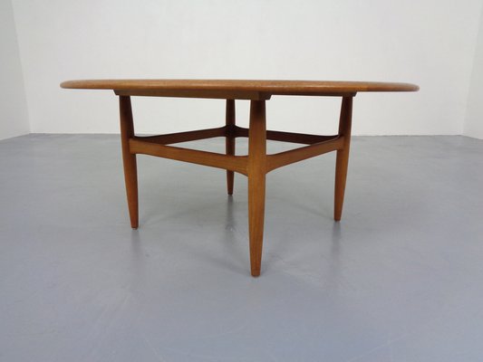 Large Danish Coffee Table in Teak from CFC Silkeborg, 1960s-RDW-1262827