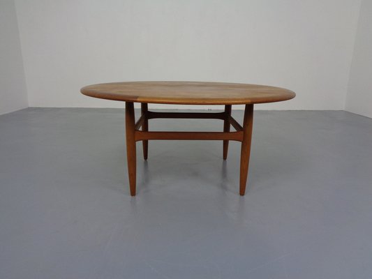 Large Danish Coffee Table in Teak from CFC Silkeborg, 1960s-RDW-1262827