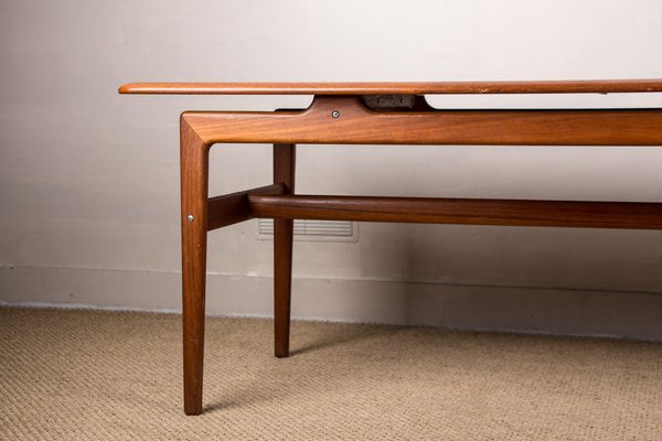 Large Danish Coffee Table in Teak with Document Ranges, 1960-EMB-1123286