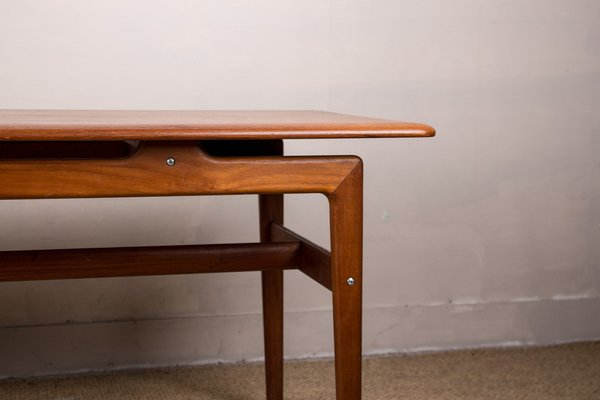 Large Danish Coffee Table in Teak with Document Ranges, 1960-EMB-1123286