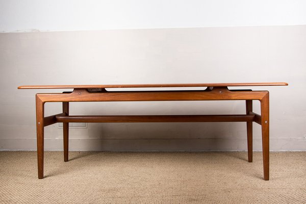 Large Danish Coffee Table in Teak with Document Ranges, 1960-EMB-1123286