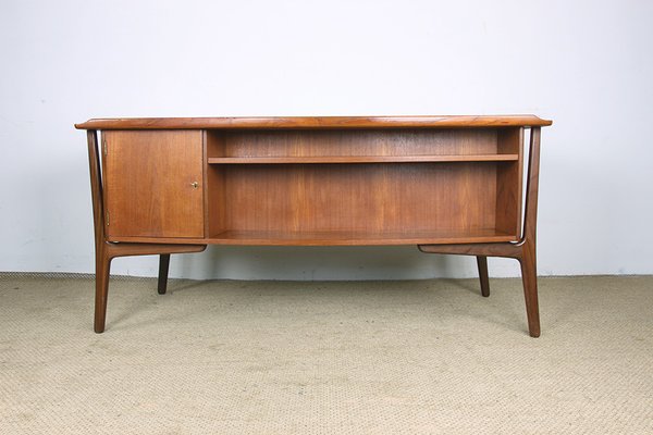 Large Danish Desk in Teak by Svend Åge Madsen for H.P. Hansen, 1960s-EMB-2026882