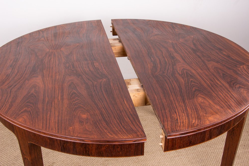 Large Danish Dining Table in Rosewood by Hugo Frandsen for Spottrup, 1960s