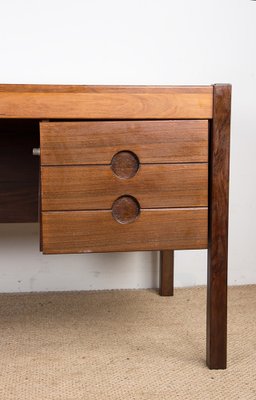 Large Danish Executive Desk in Rosewood by Christian Linneberg, 1960s-EMB-2026843